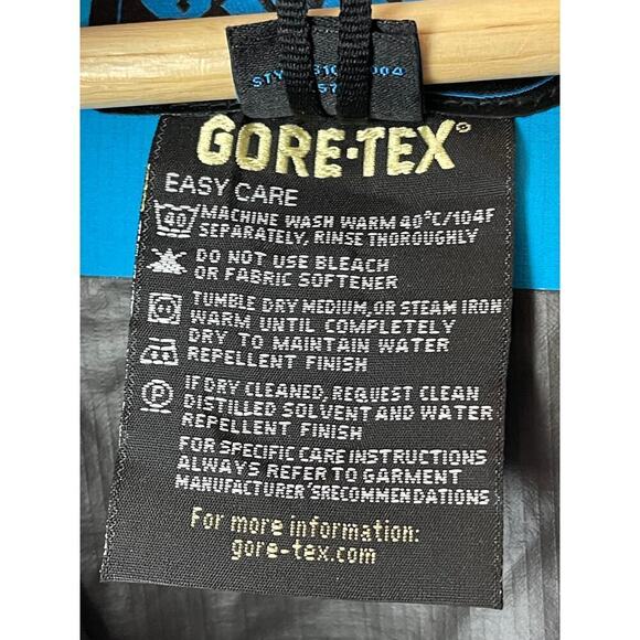 EMS Ascent Series Gore-Tex Blue Rain Ski Shell Hooded Jacket Lightweight Size XS - Picture 9 of 9